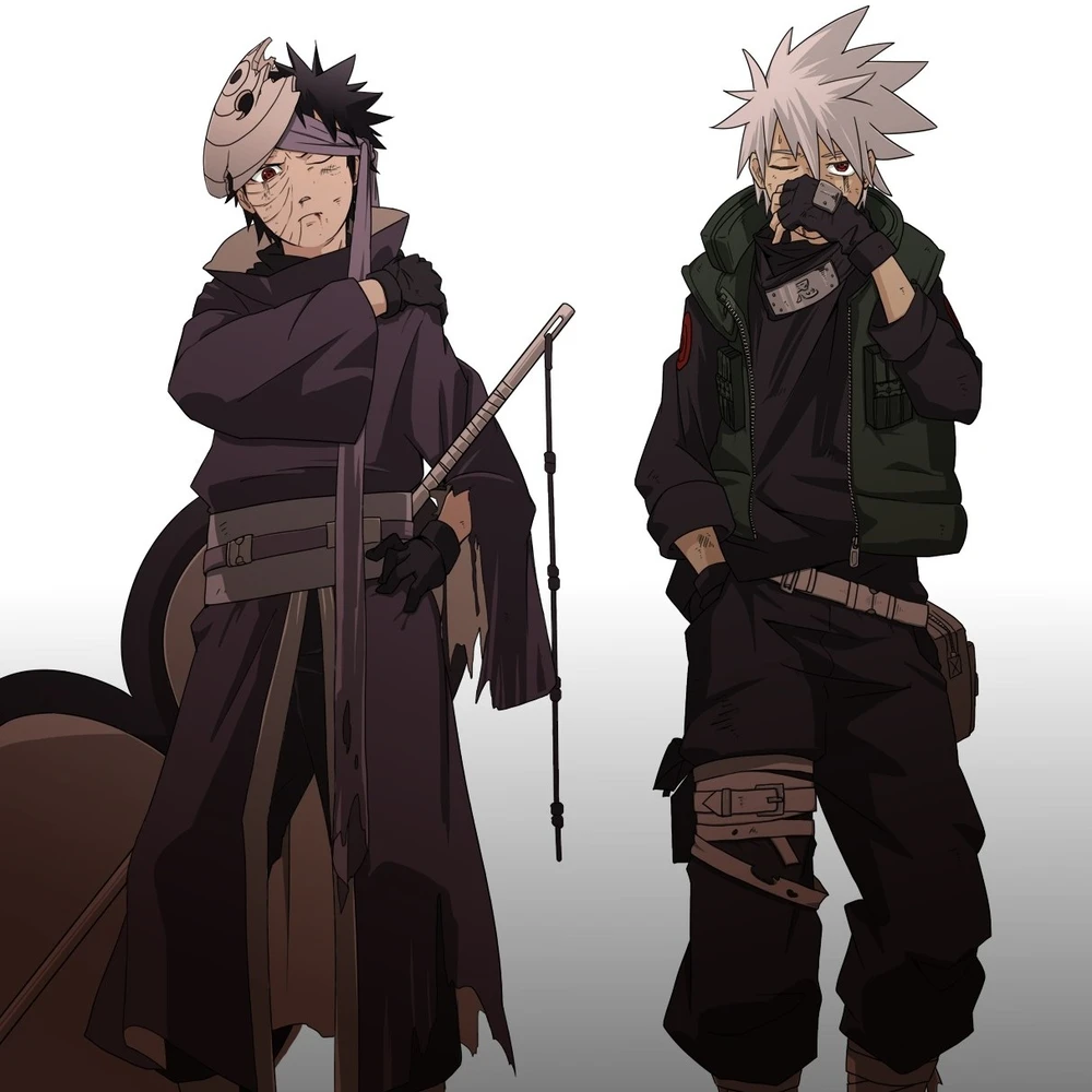 ảnh obito và kakashi thời genin 