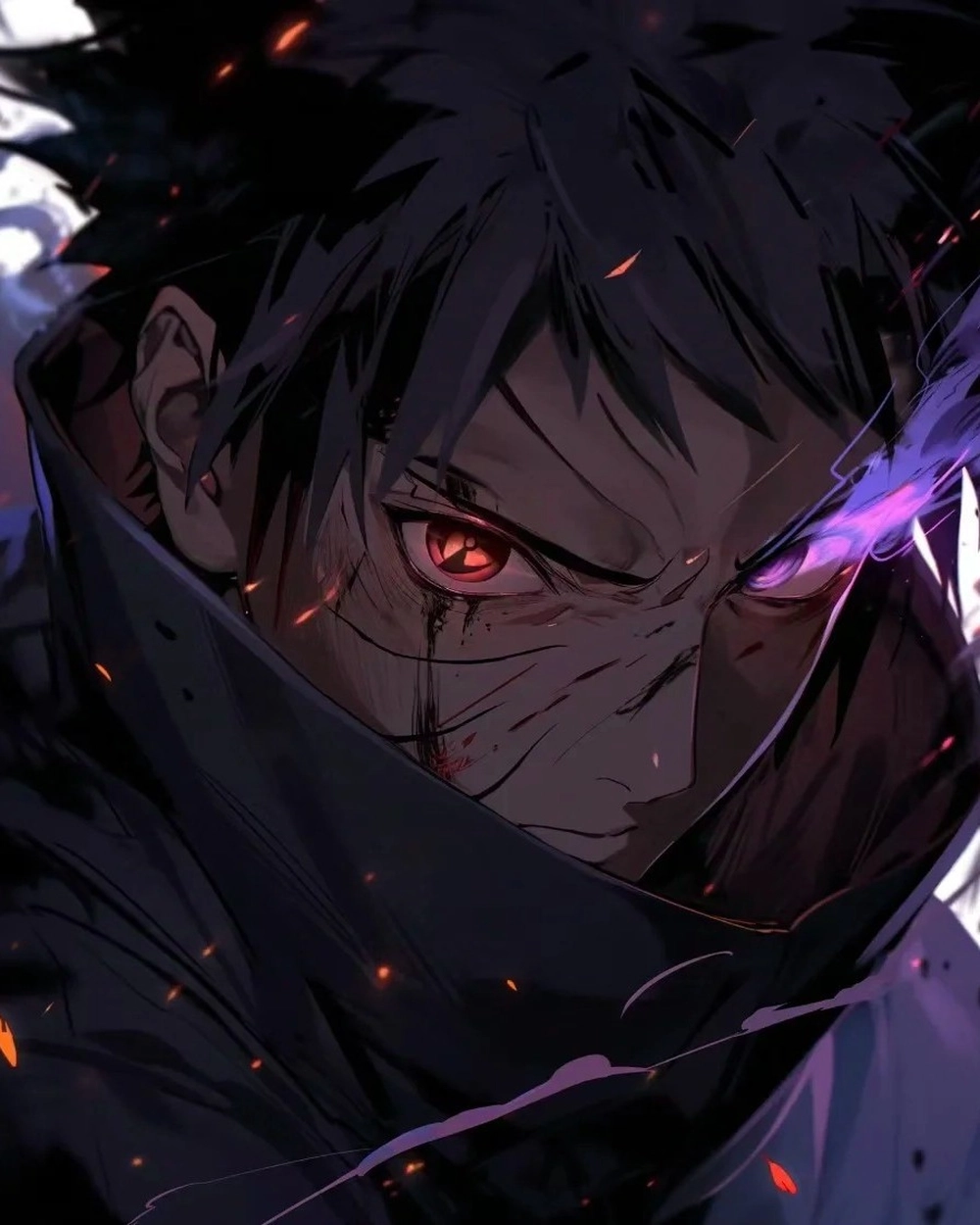 ảnh obito buồn đầy tâm trạng