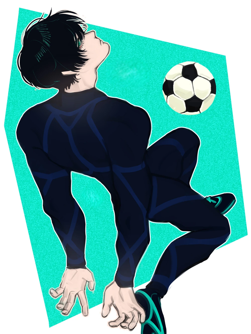 ảnh rin itoshi thể hiện cá tính mạnh mẽ 