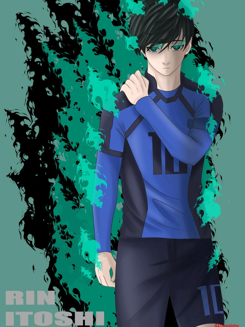 hình ảnh rin blue lock anime hd 