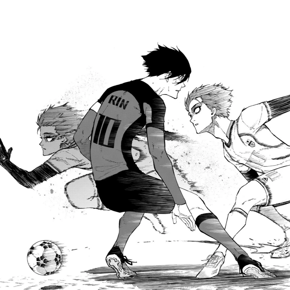 ảnh rin itoshi đen trắng nghệ thuật 