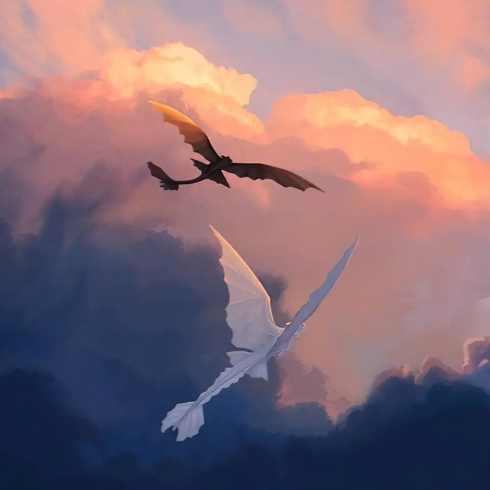 ảnh lân sư rồng anime sinh động