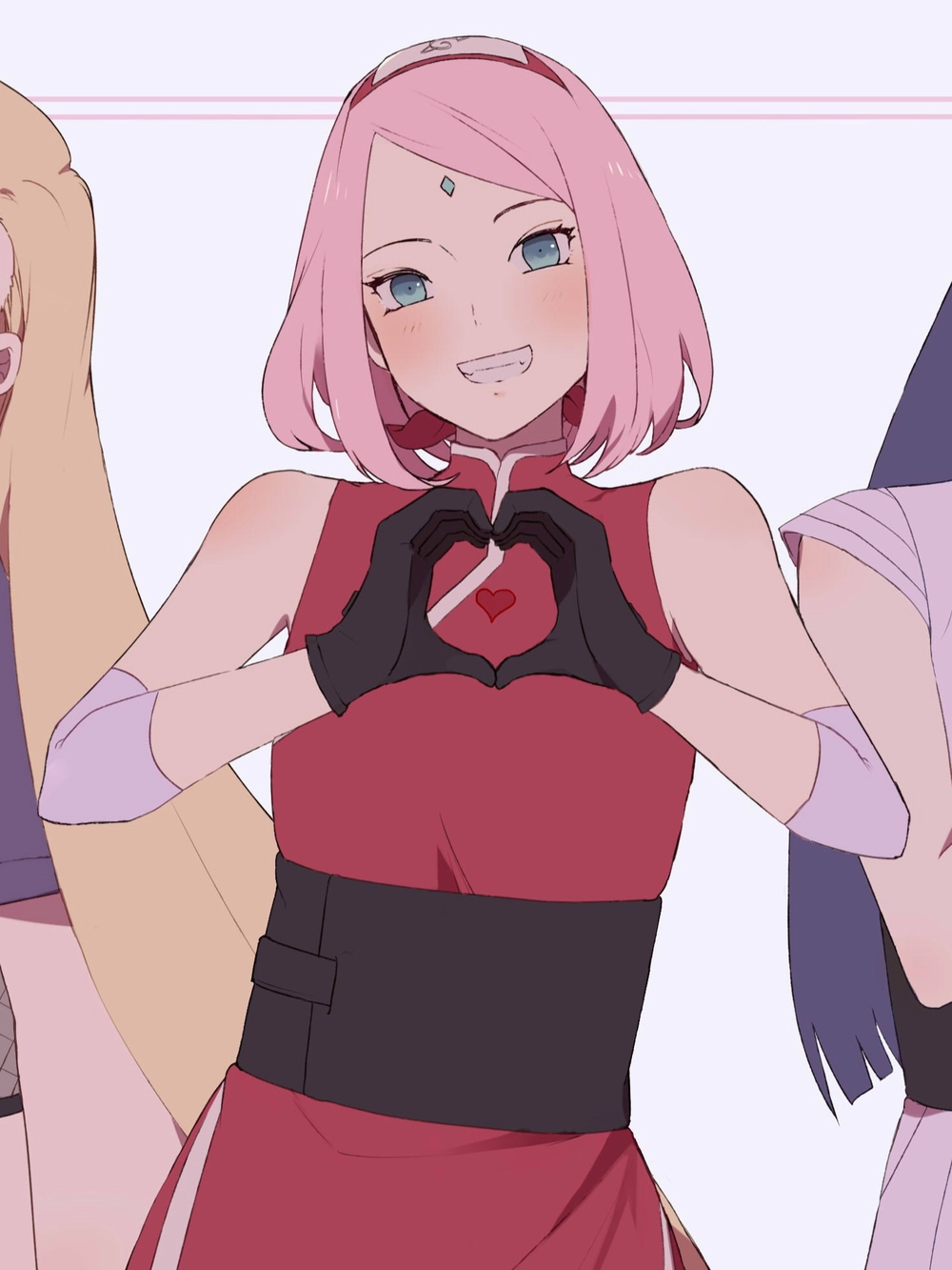 ảnh anime nhân vật sakura tóc hồng 