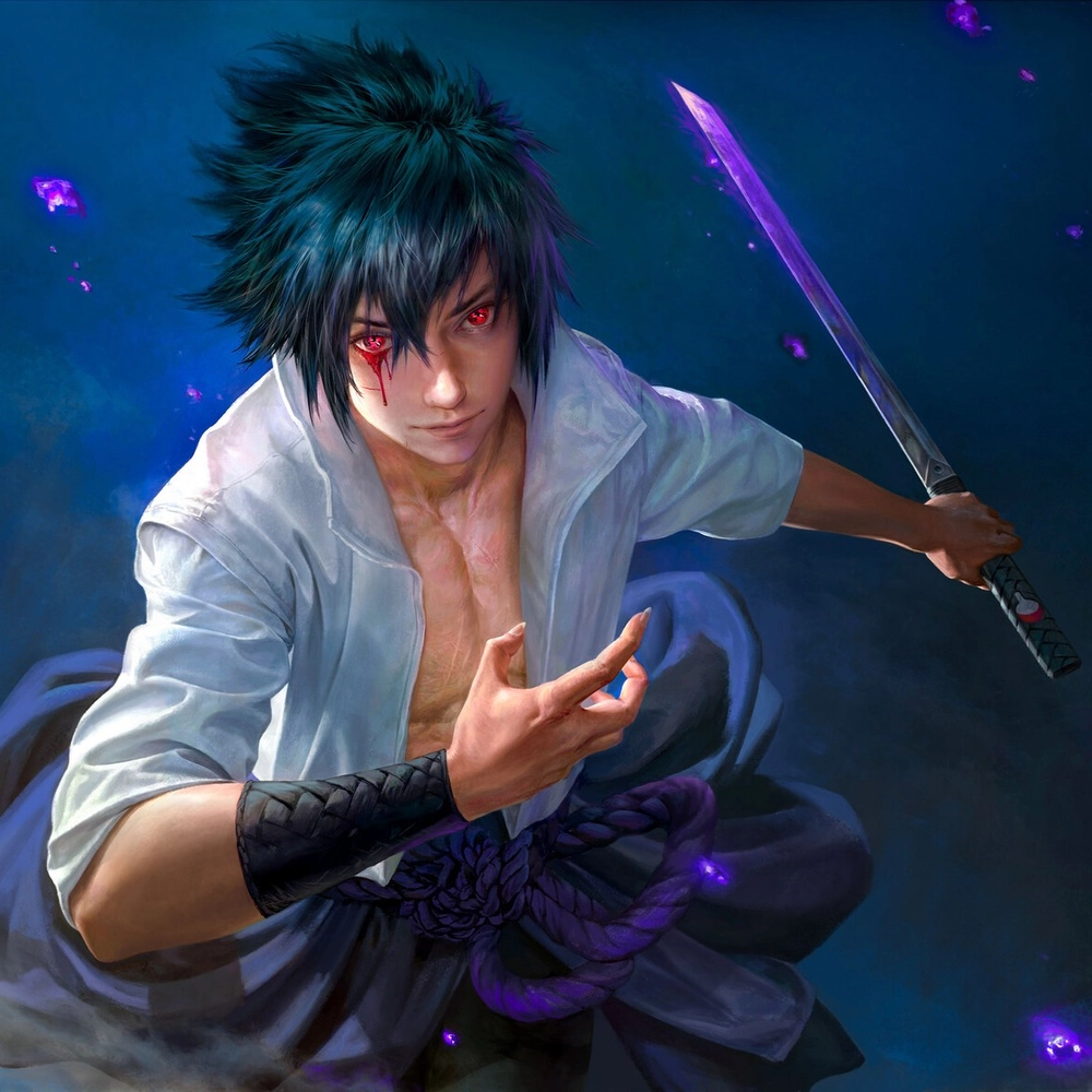 ảnh sasuke 3d với phong cách hiện đại