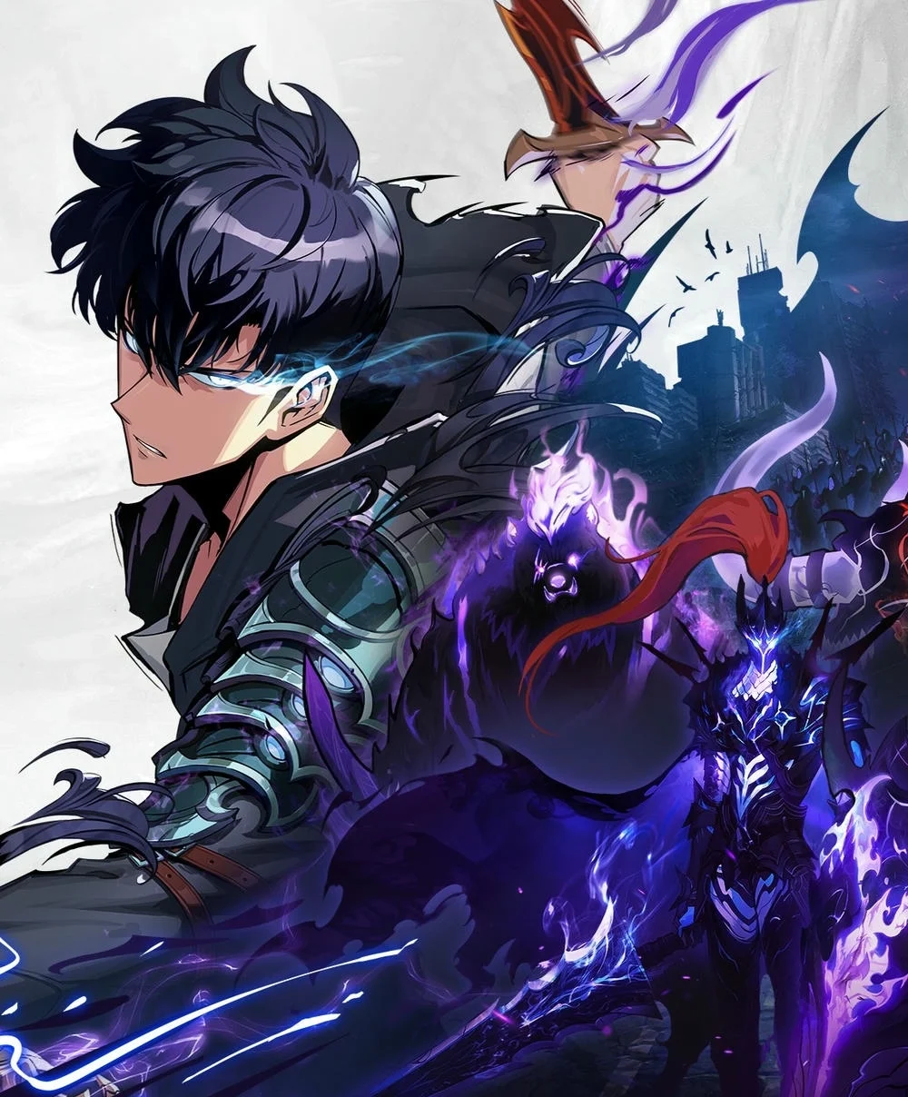 anime jin woo cùng hiệu ứng bóng tối