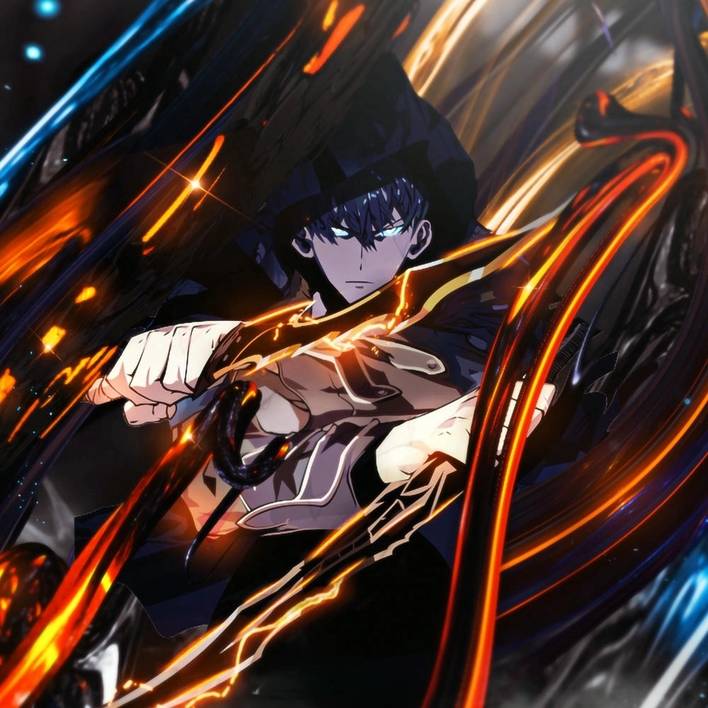 anime jin woo với phong cách siêu thực