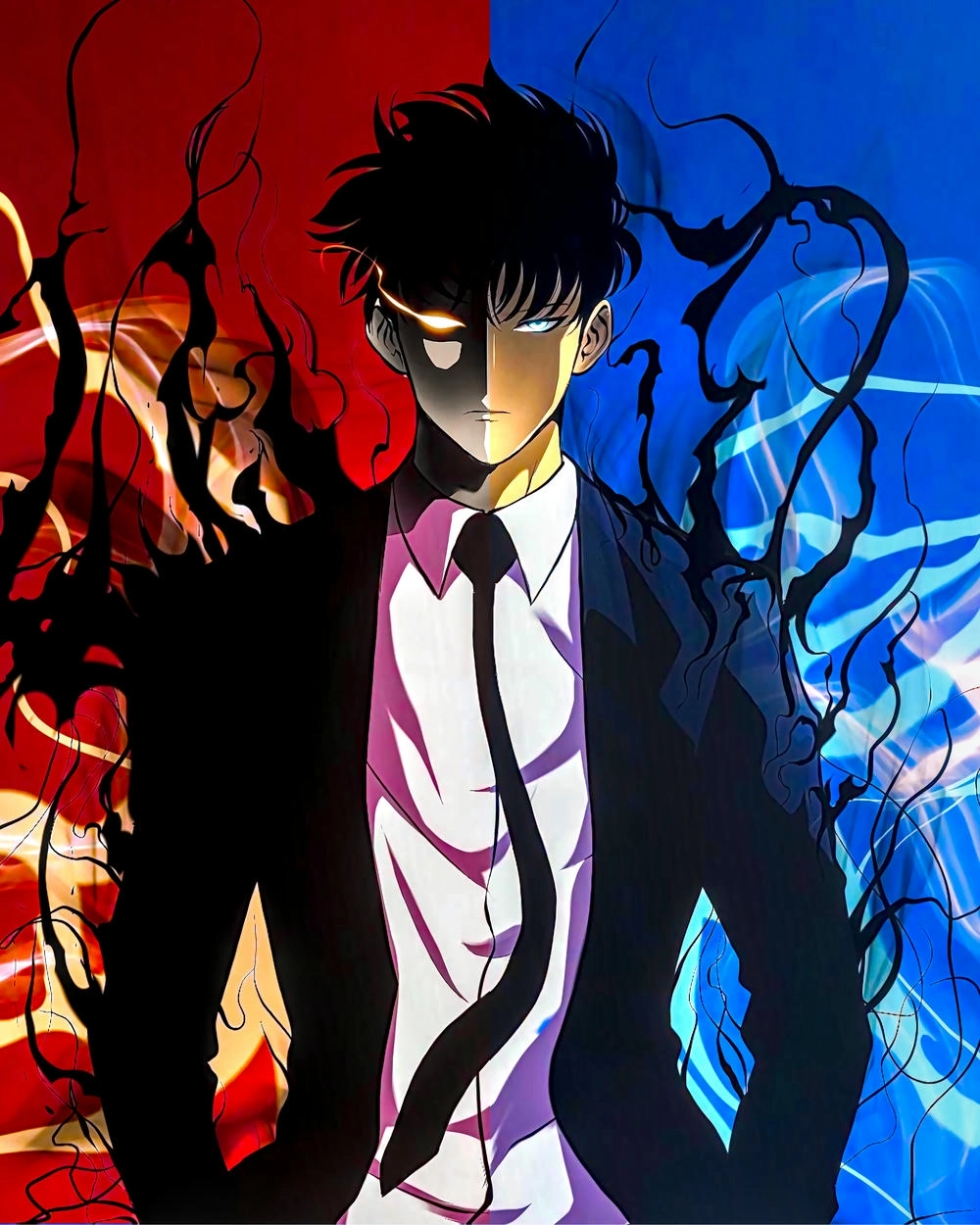 hình ảnh sung jin woo phong cách anime