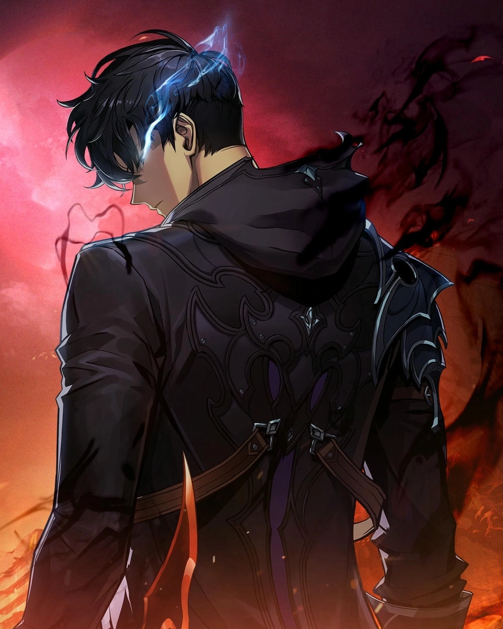 hình ảnh sung jin woo với thần thái lạnh lùng