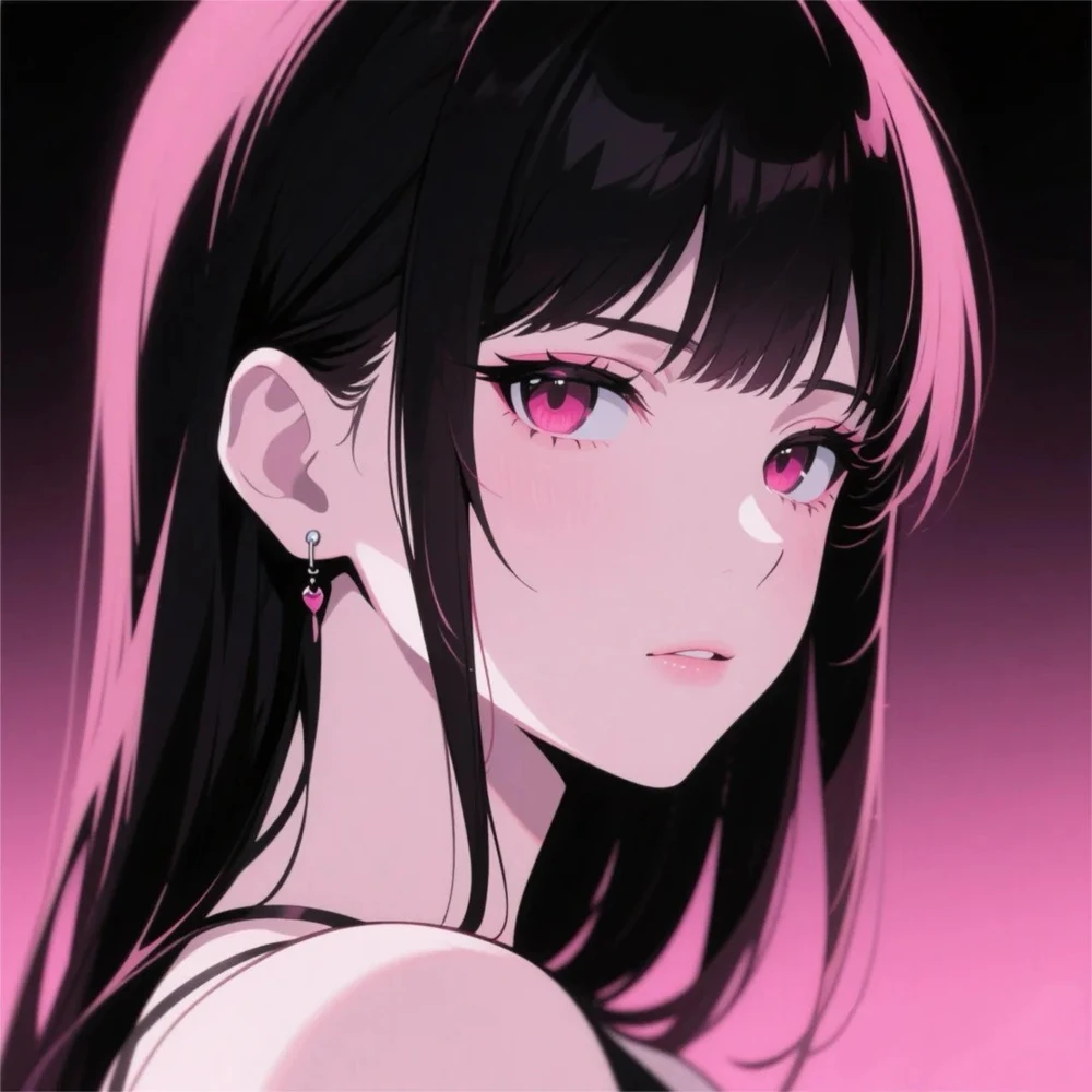 anime màu hồng ngầu