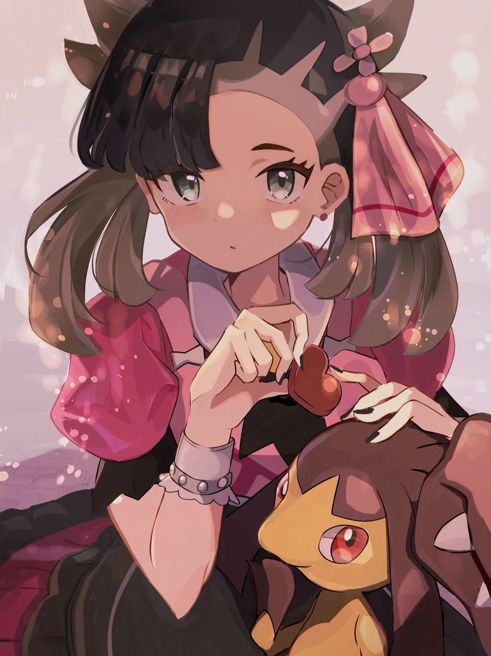 avatar anime màu hồng cute 3