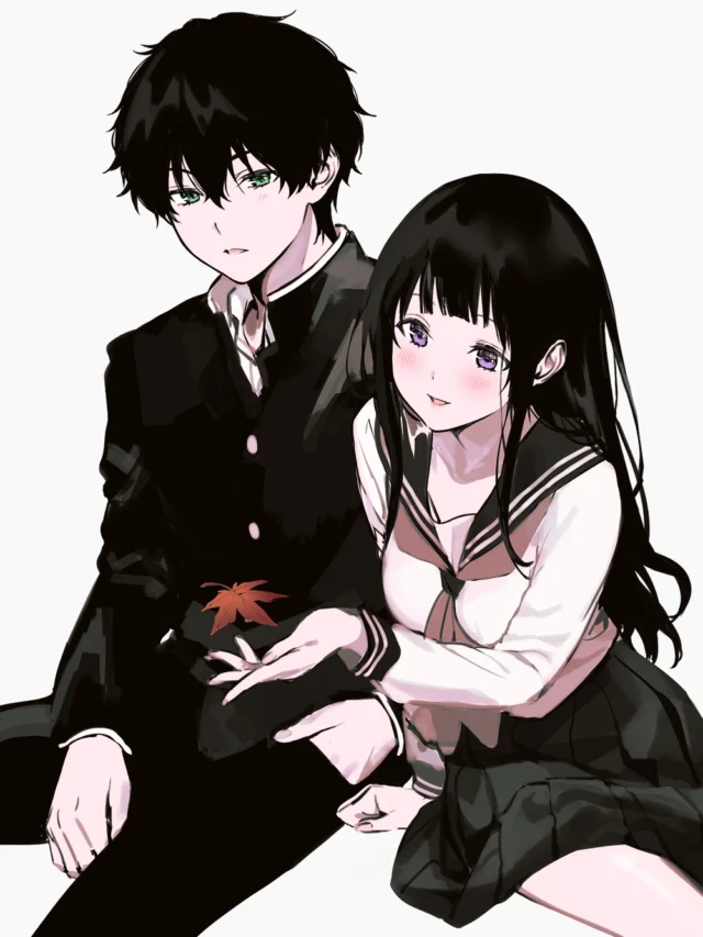 ảnh anime cute cặp đôi đáng yêu trong lớp học