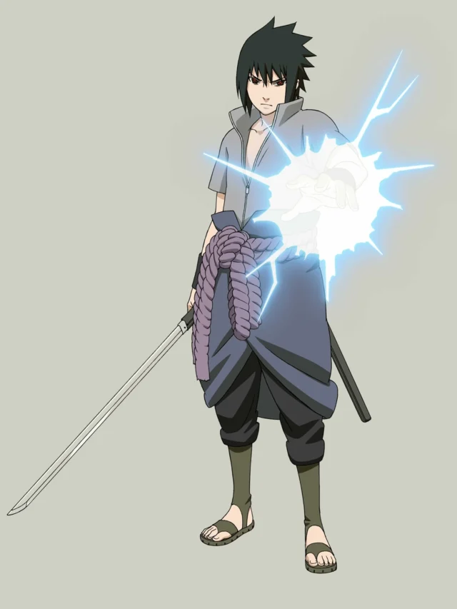 ảnh sasuke ngầu với hiệu ứng ánh sáng