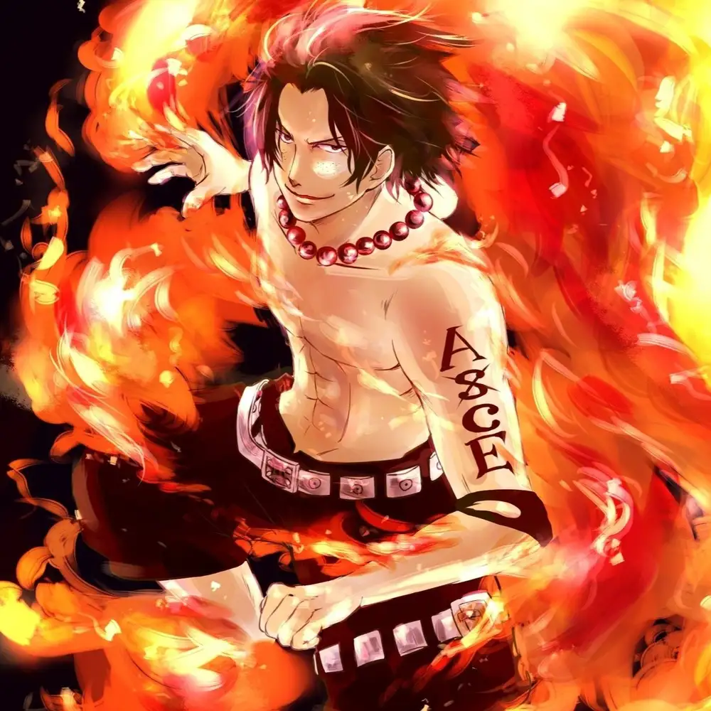 ảnh one piece về ace đầy phong cách 