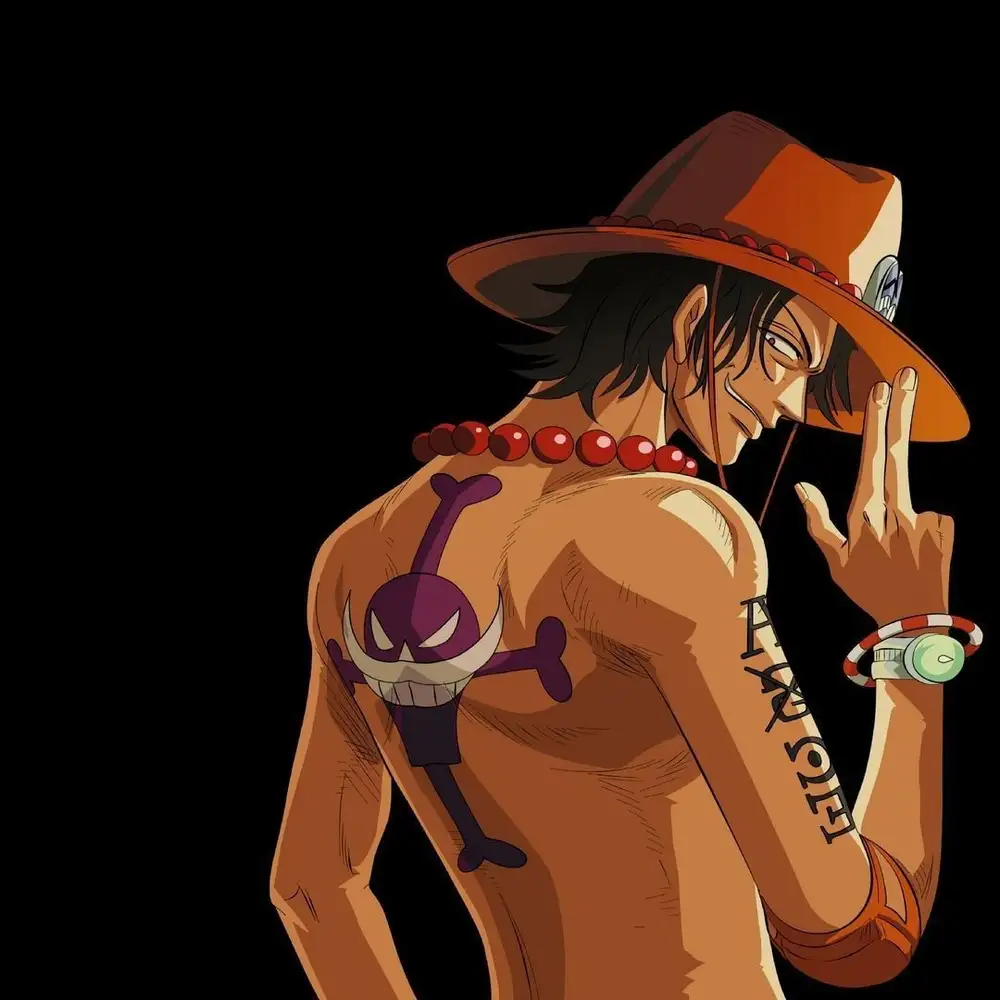 hình ảnh one piece ace với phong cách cá tính