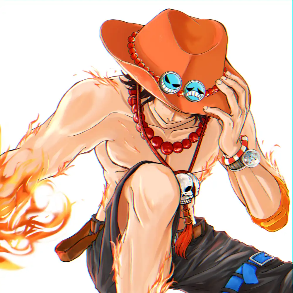 ảnh one piece ace cực ngầu 