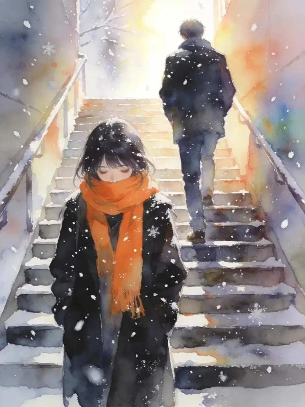 hình ảnh anime buồn về tình yêu