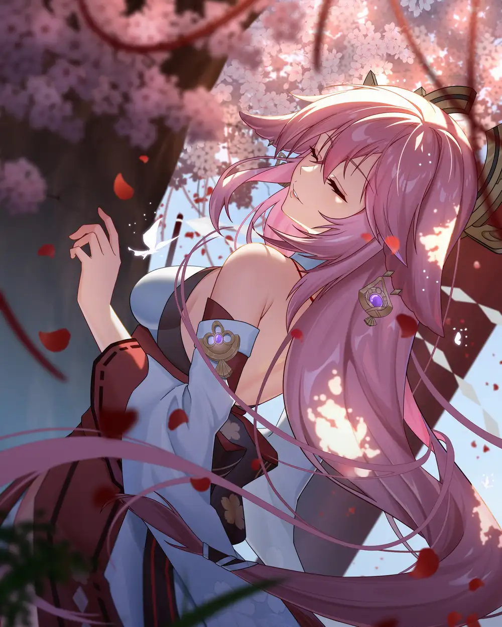 hoa anh đào rơi anime