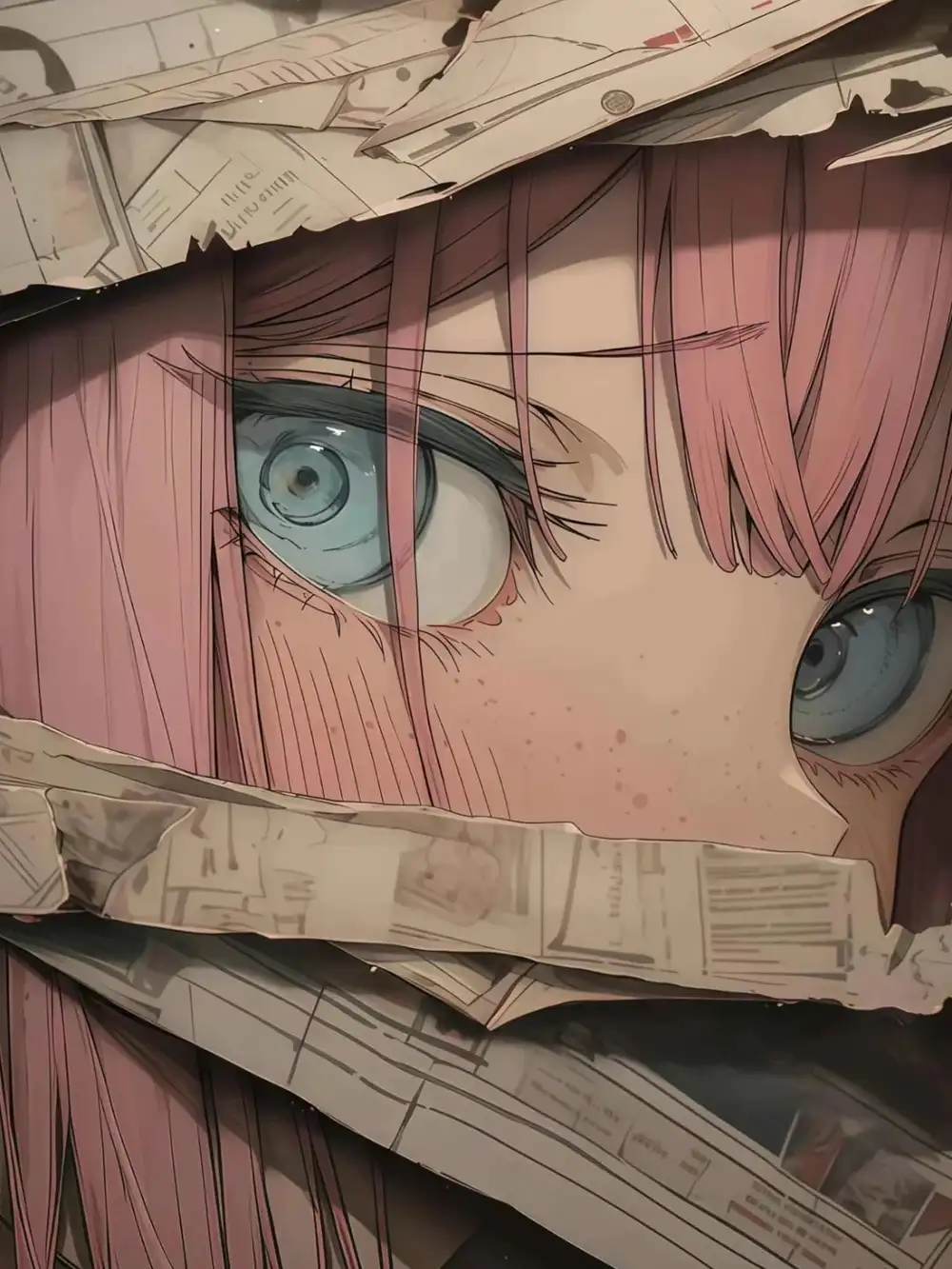 hình ảnh nữ che mặt cute anime 4