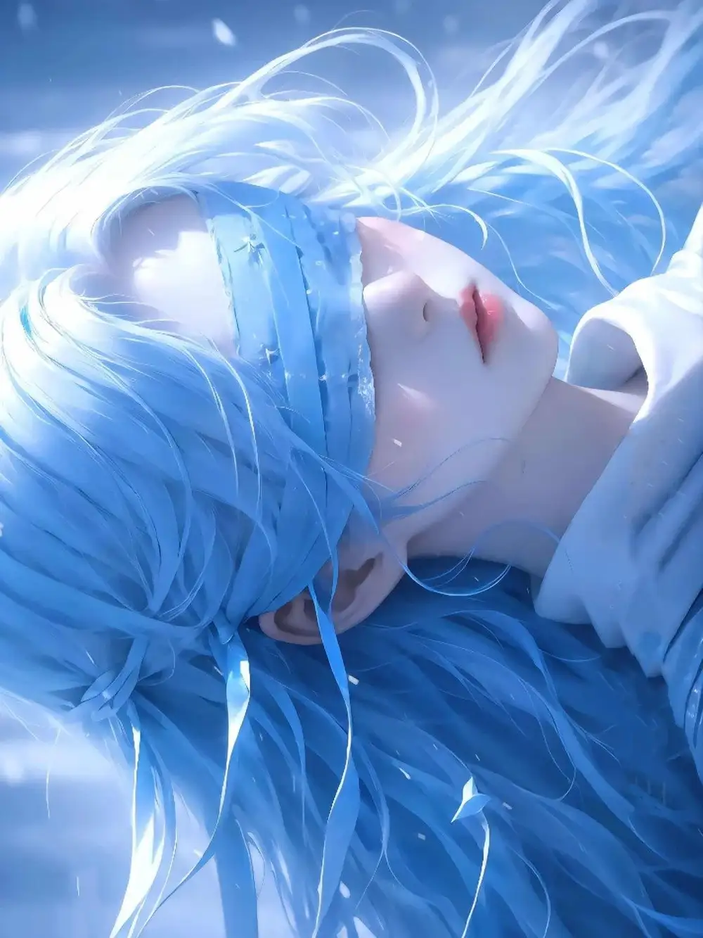 hình ảnh nữ che mặt cute anime