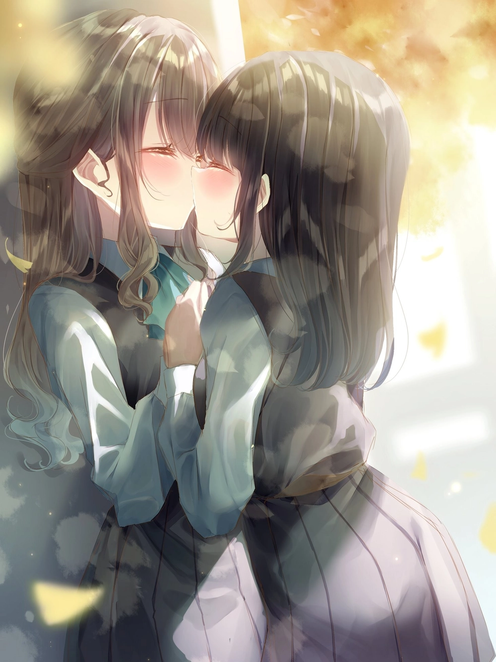 hình anime hôn nhau