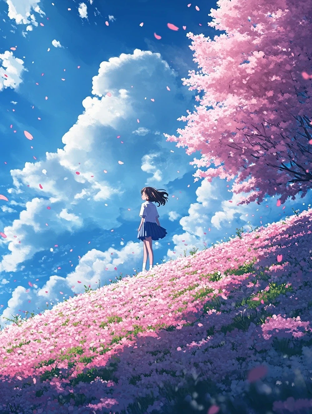 hình nền hoa anh đào anime 8