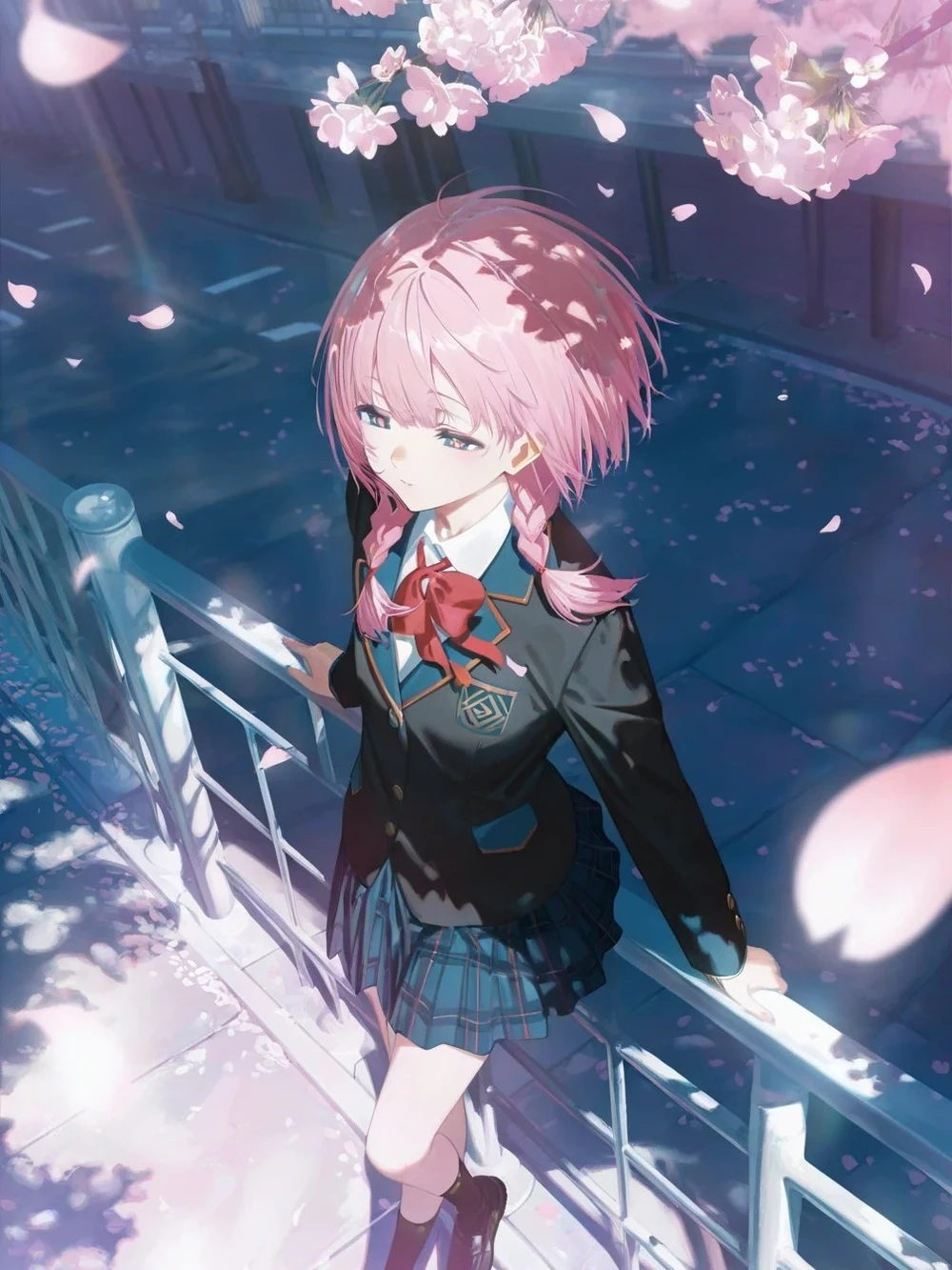 hình nền hoa anh đào anime