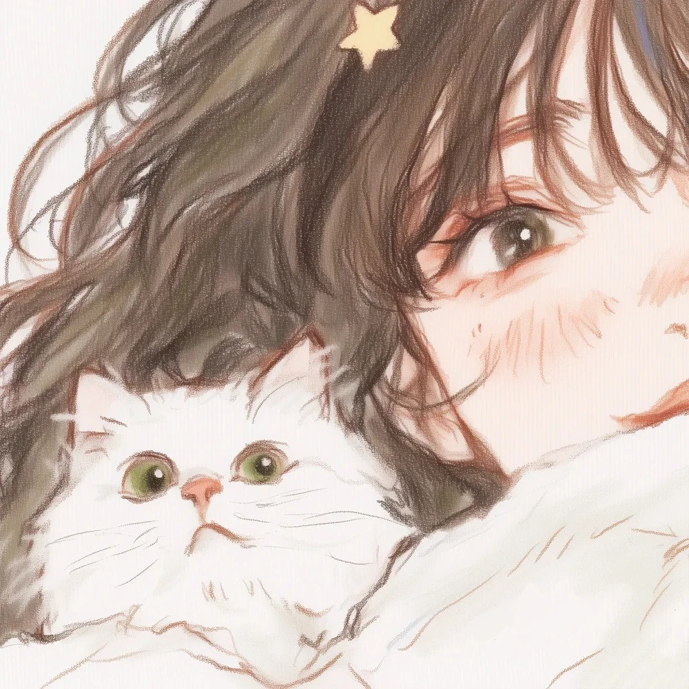 tải ảnh mèo cute anime