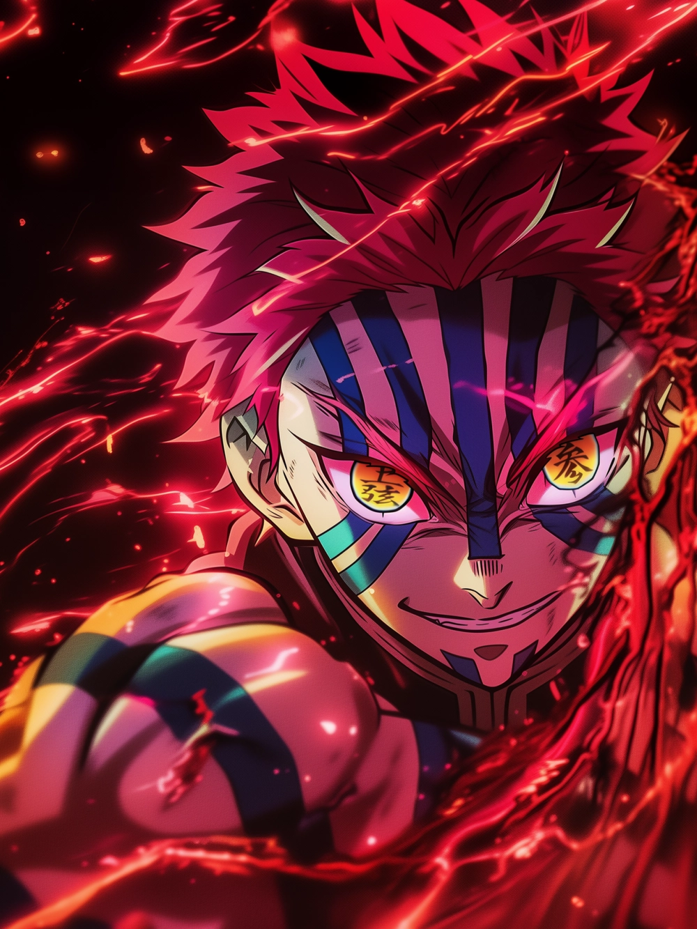 hình akaza chiến binh thượng huyền