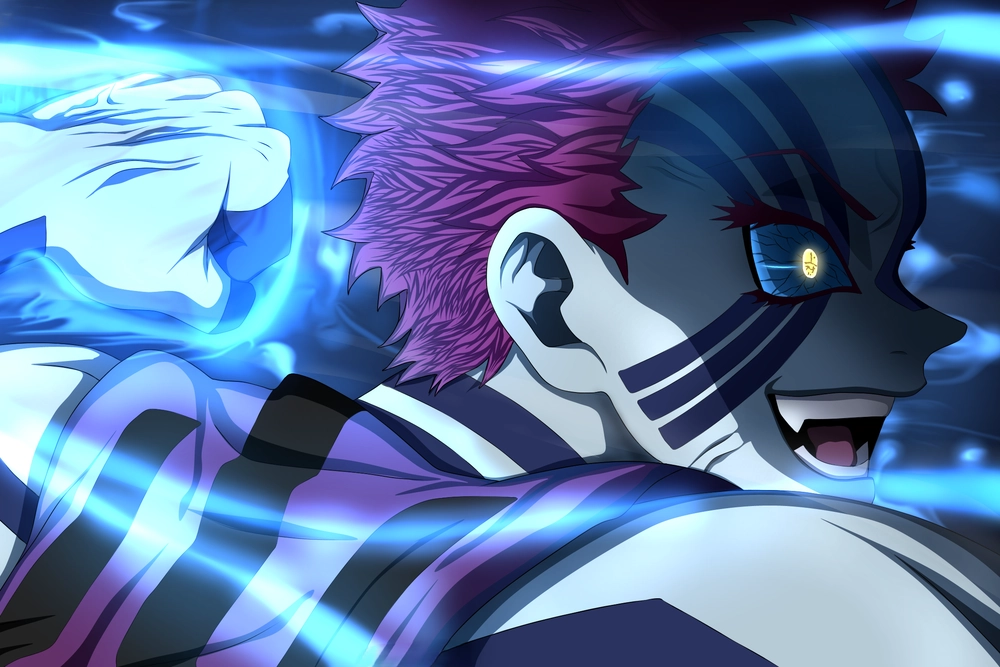 hình ảnh akaza ngầu dạng 3D