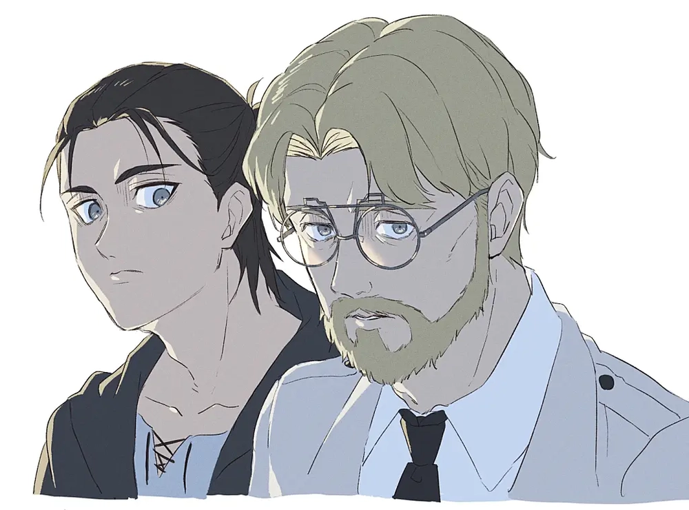 ảnh anime anh em trong attack on titan eren zeke 
