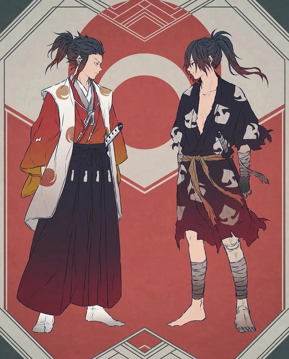 ảnh anh em anime giữa hyakkimaru và tahoumaru 