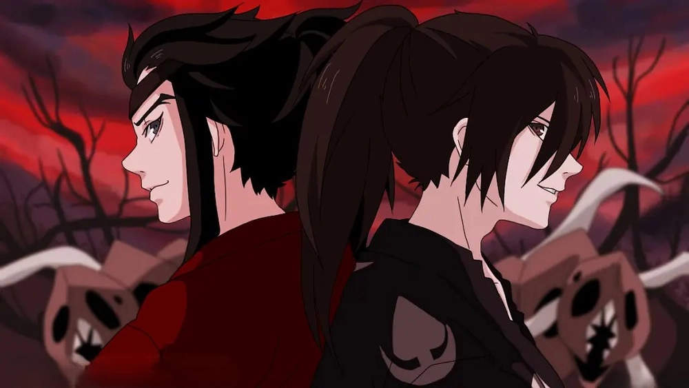 hình anime cặp anh em hyakkimaru tahoumaru 