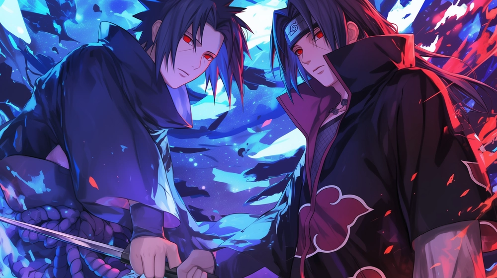 hình ảnh anh em anime uchiha brothers 
