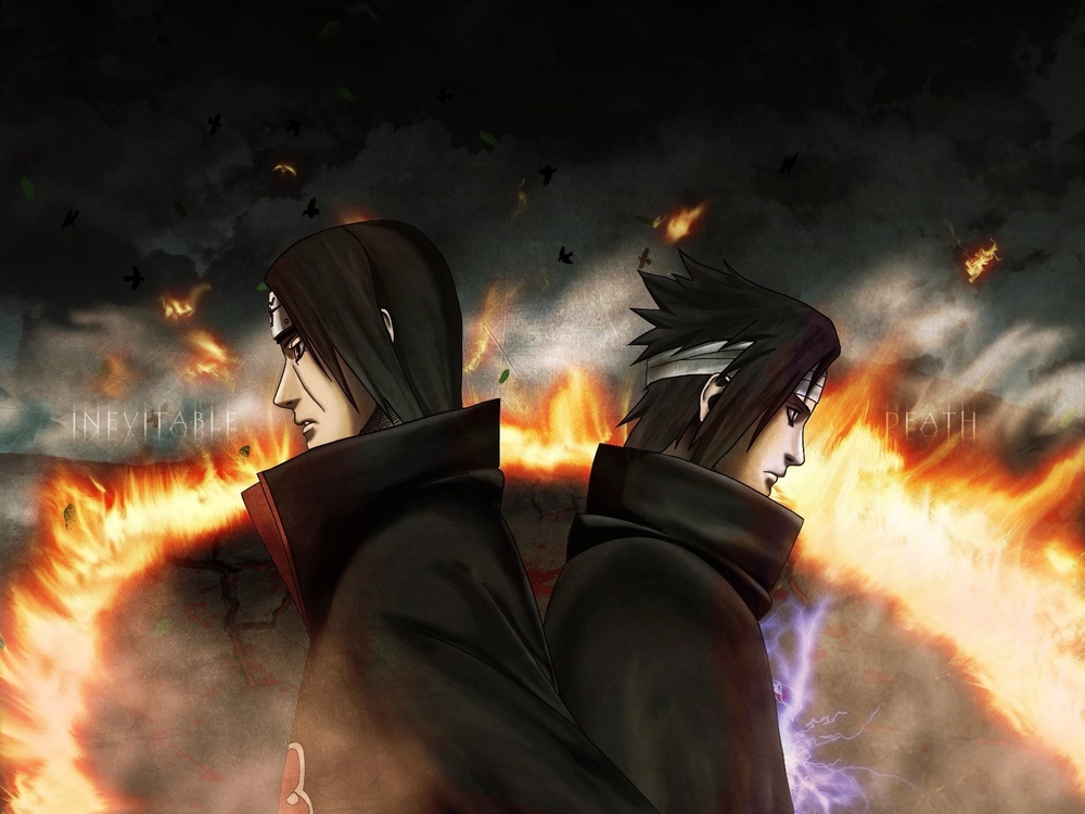 ảnh anime anh em sasuke uchiha và itachi uchiha