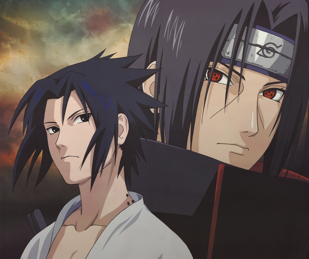 ảnh anime cặp anh em sasuke itachi 