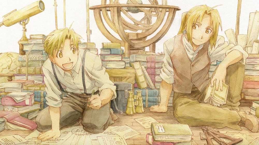 ảnh anh em anime edward elric alphonse elric 