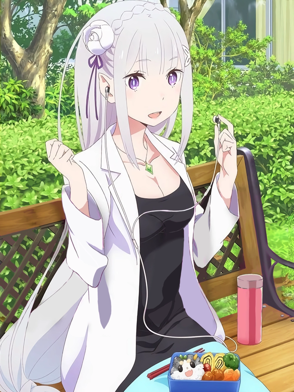 hình bác sĩ anime nữ mặc áo blouse 