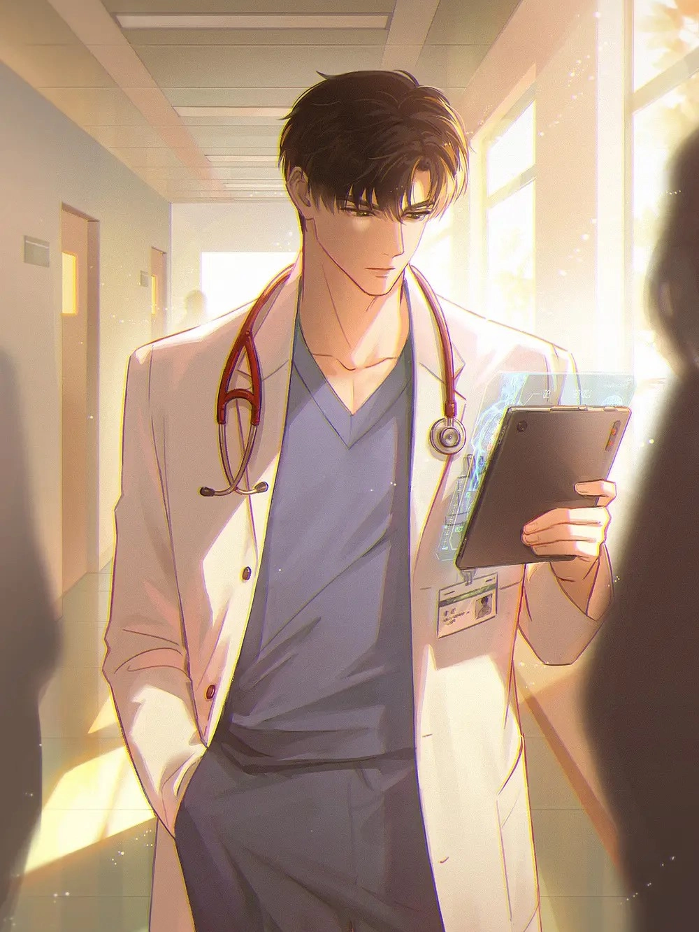 ảnh anime bác sĩ y khoa đẹp trai 