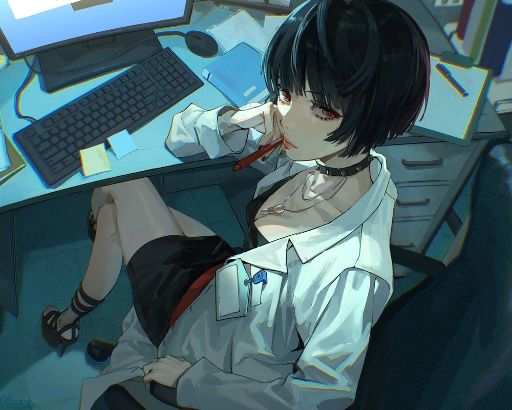 ảnh bác sĩ anime nữ phong cách hiện đại 