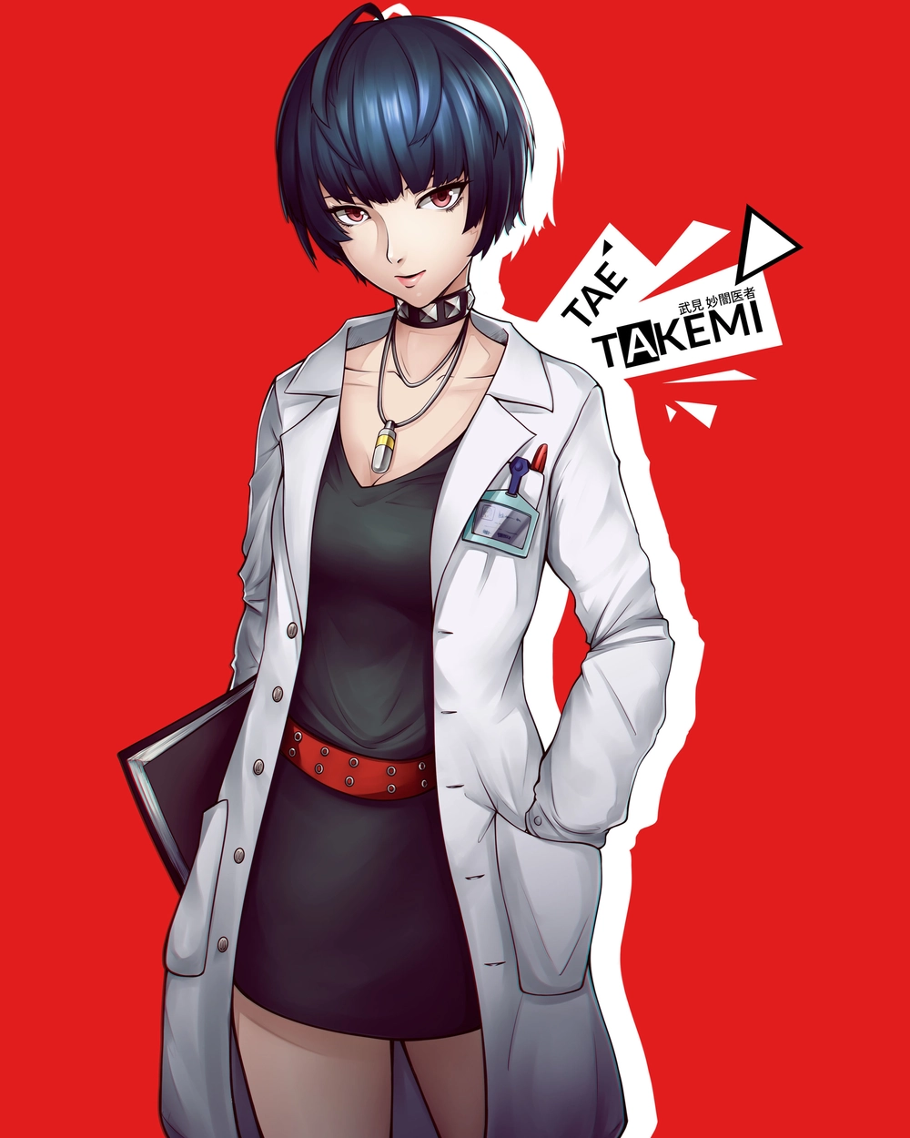 ảnh anime bác sĩ mặc áo blouse trắng 