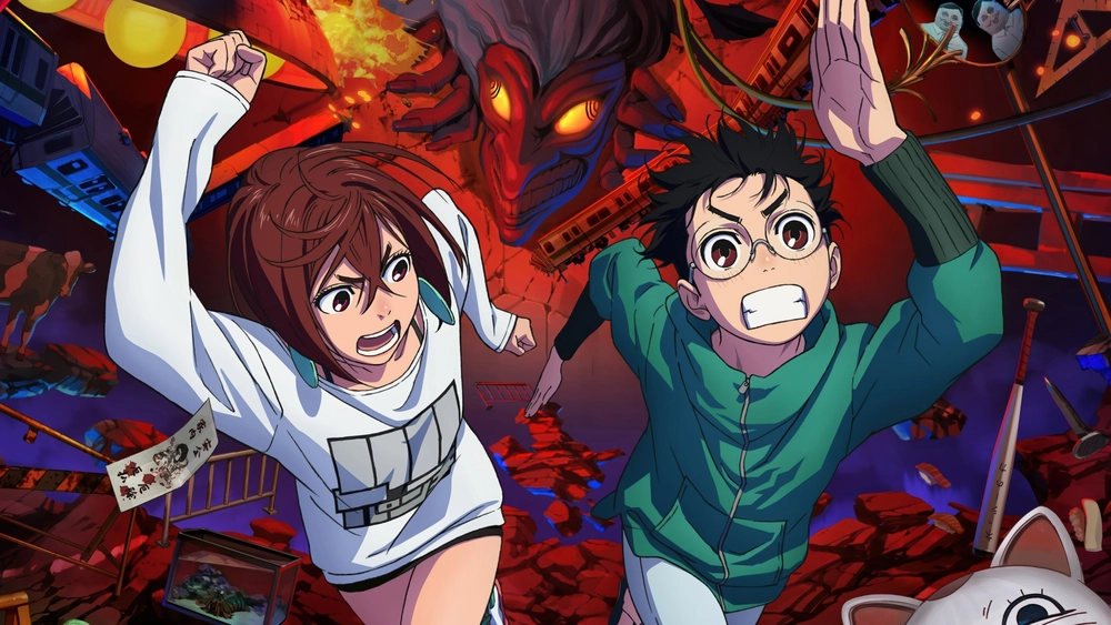 nhân vật Dandadan hiện lên trong cảnh chiến đấu