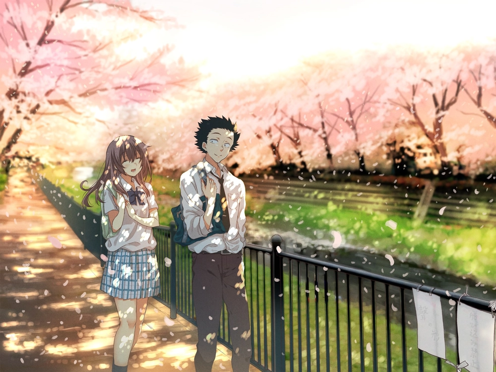 ảnh anime dáng hình thanh âm đầy cảm xúc