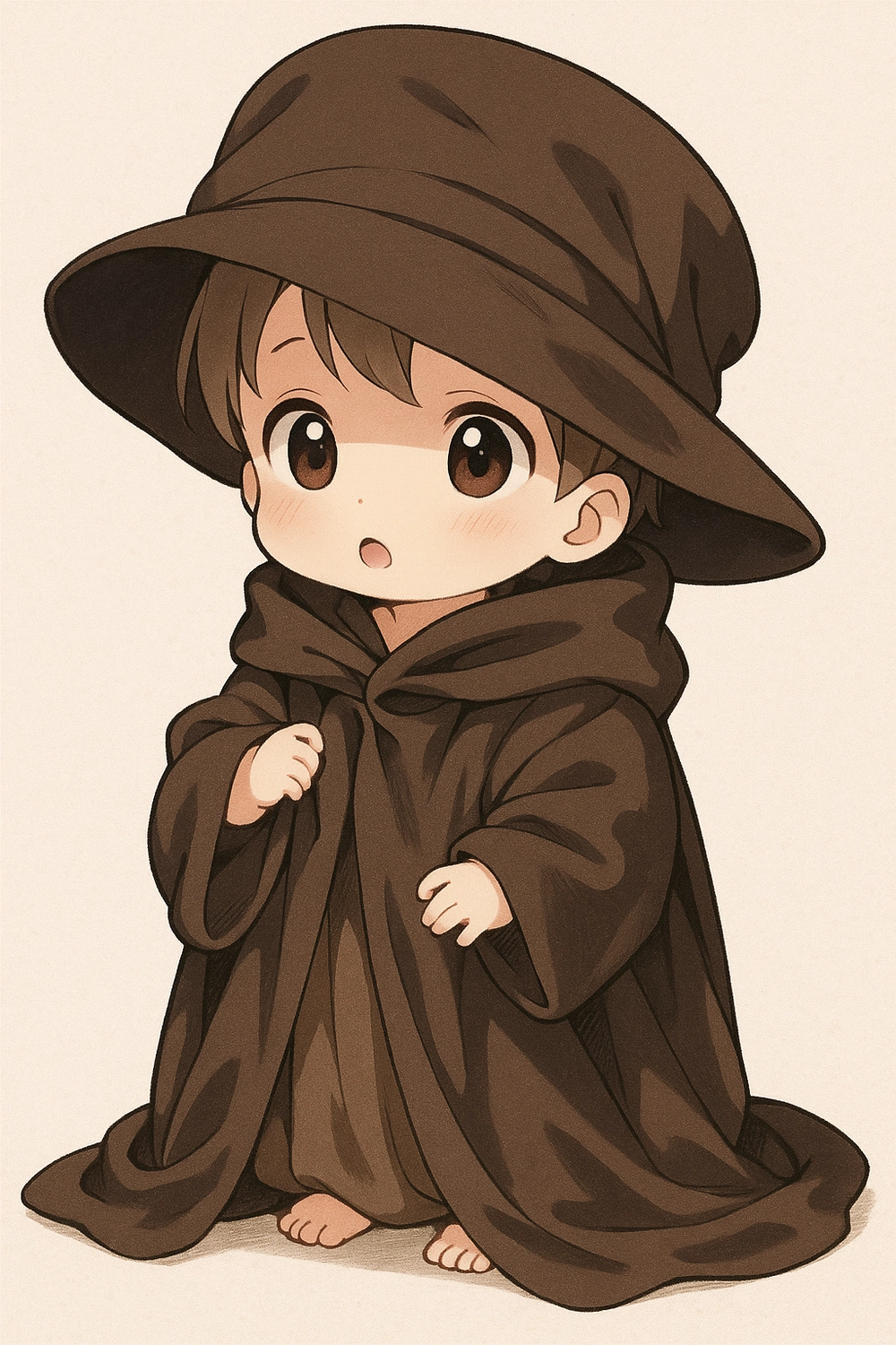 hình anime em bé tóc ngắn siêu dễ thương 