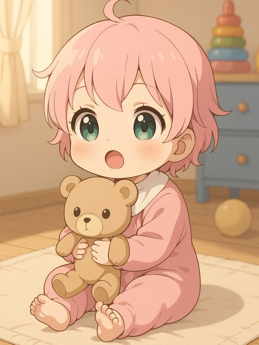 hình em bé anime đáng yêu mắt to long lanh 