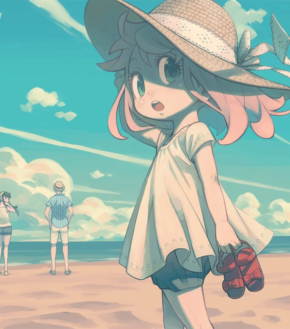 ảnh em bé anime với biểu cảm ngộ nghĩnh 