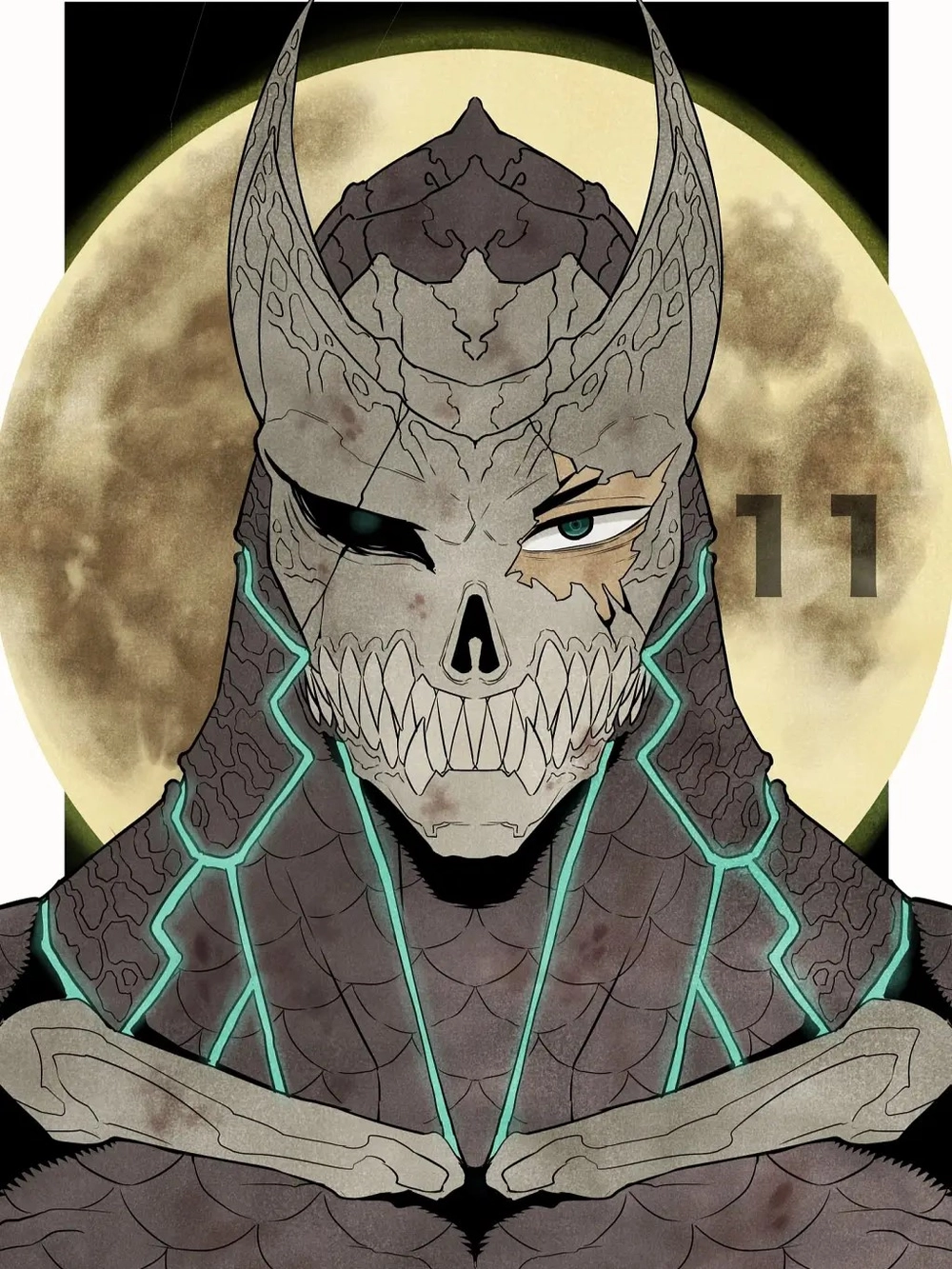 hình ảnh Kaiju No. 8 với màu sắc nổi bật 