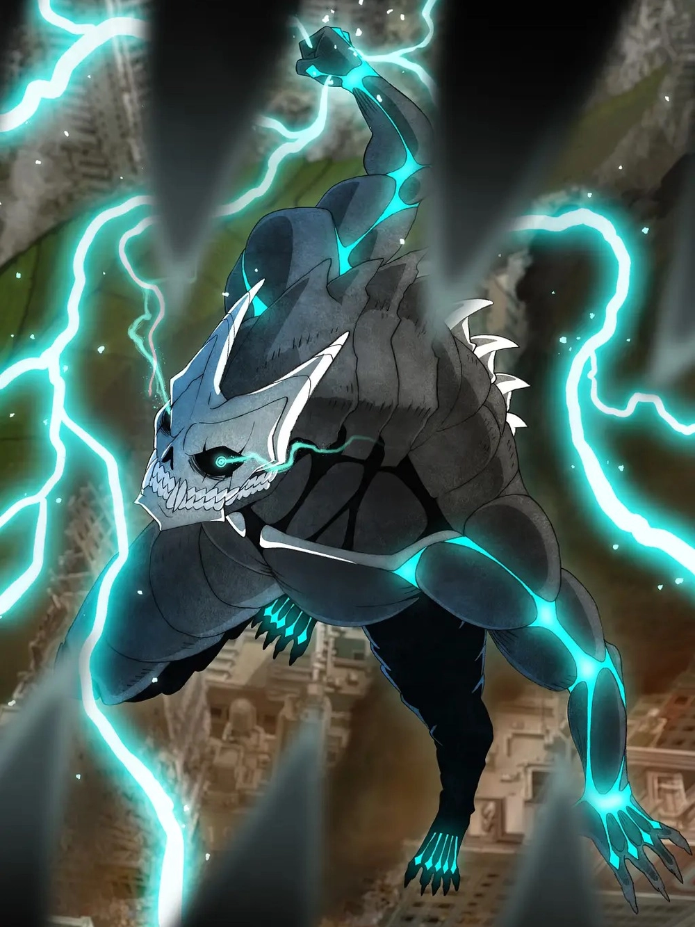 ảnh động Kaiju No. 8 lấy từ anime 
