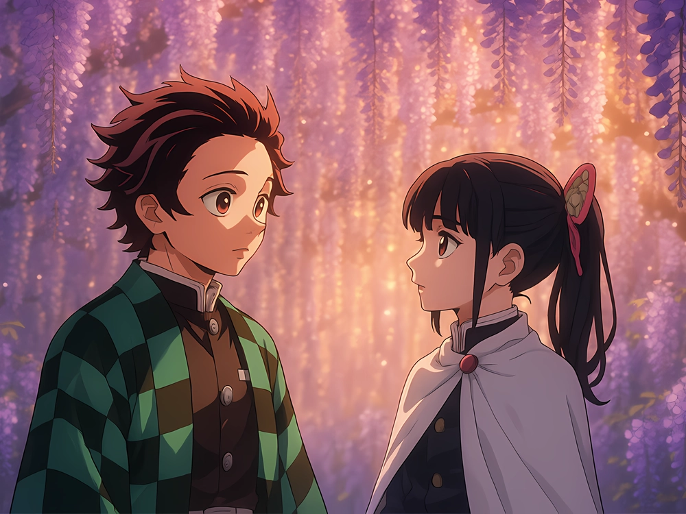 ảnh kanao và tanjiro dễ thương 