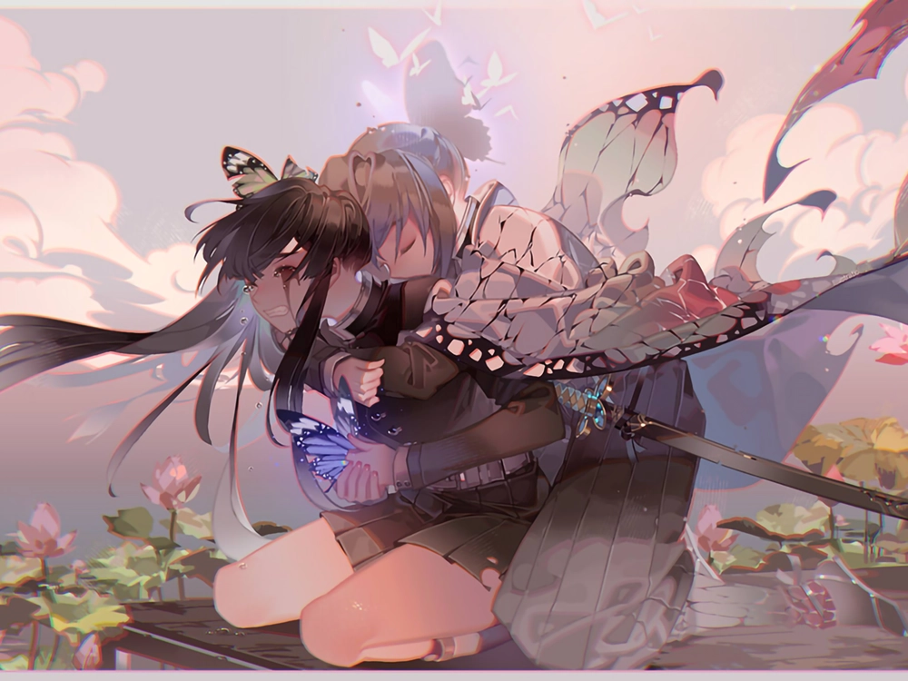 ảnh kanao và shinobu chị em sát quỷ 