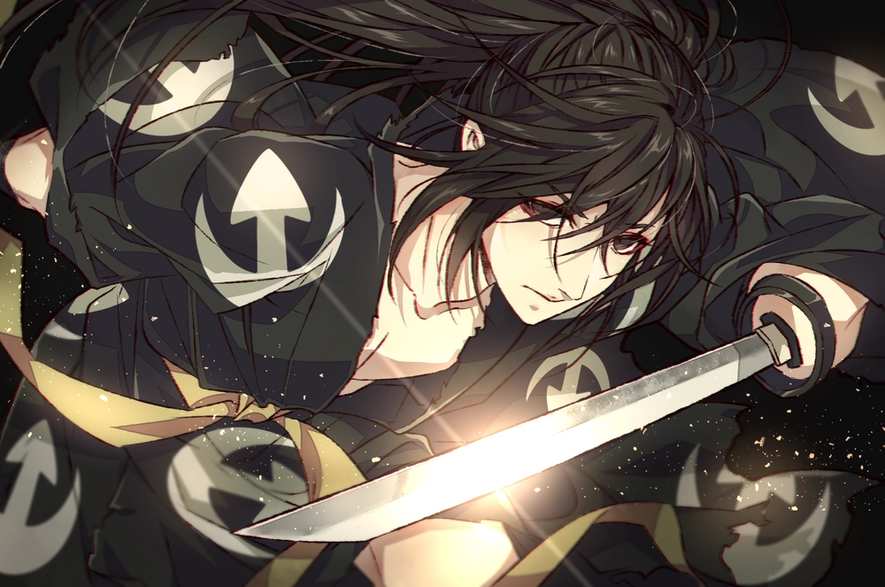 ảnh anime kiếm sĩ cổ trang Nhật Bản 